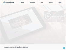 Tablet Screenshot of churchmix.com